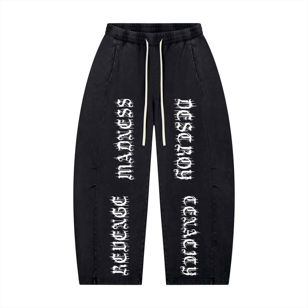 MDRT Unisex Mineral Wash Barrel Leg Pants